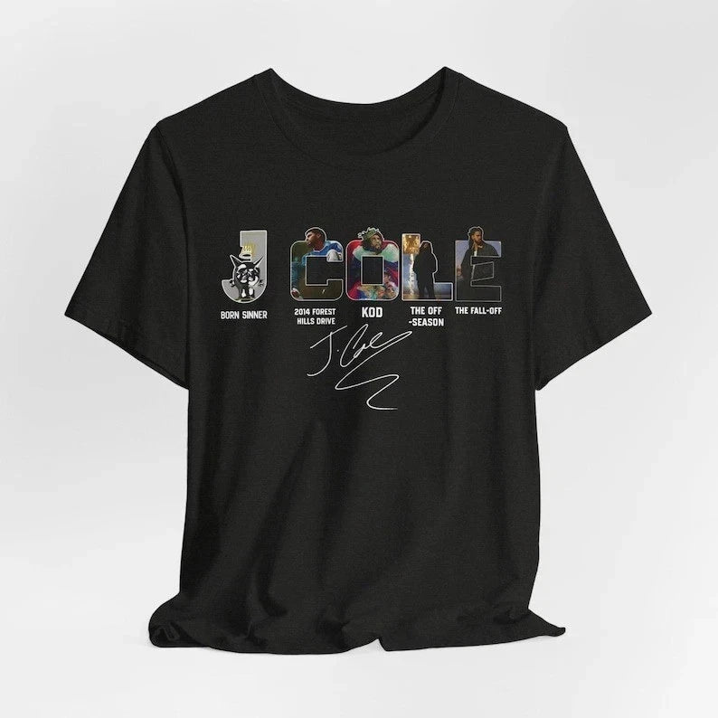 J Cole The Fall Off World Tour 2026 T-shirt