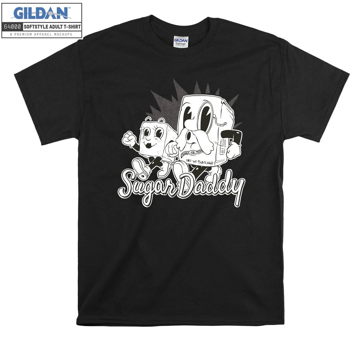 Official Sugar Daddy Cartoon Old Men Women Unisex Tshirt T shirt 8004
