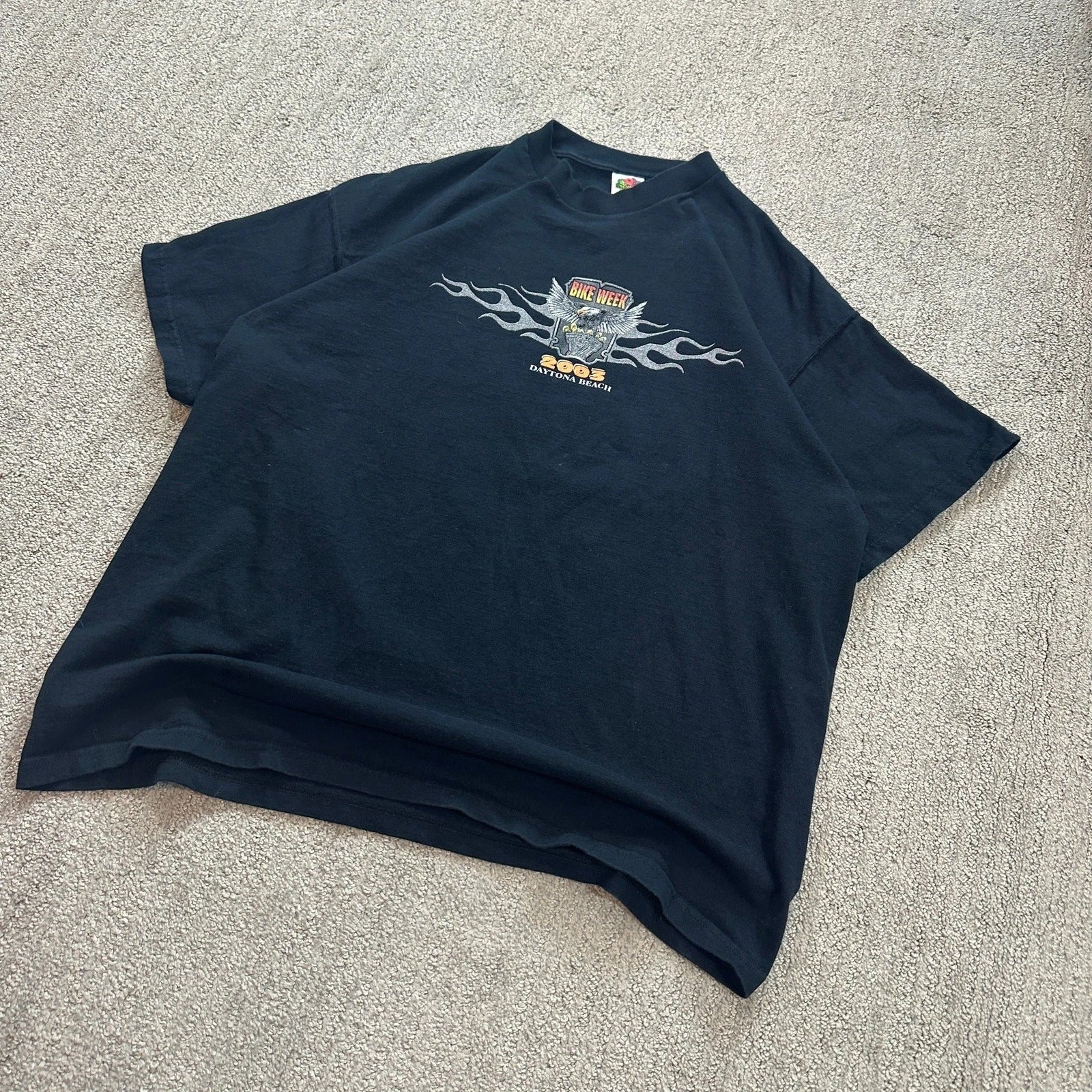 Y2K Bike Week 2003 Biker Graphic T-Shirt