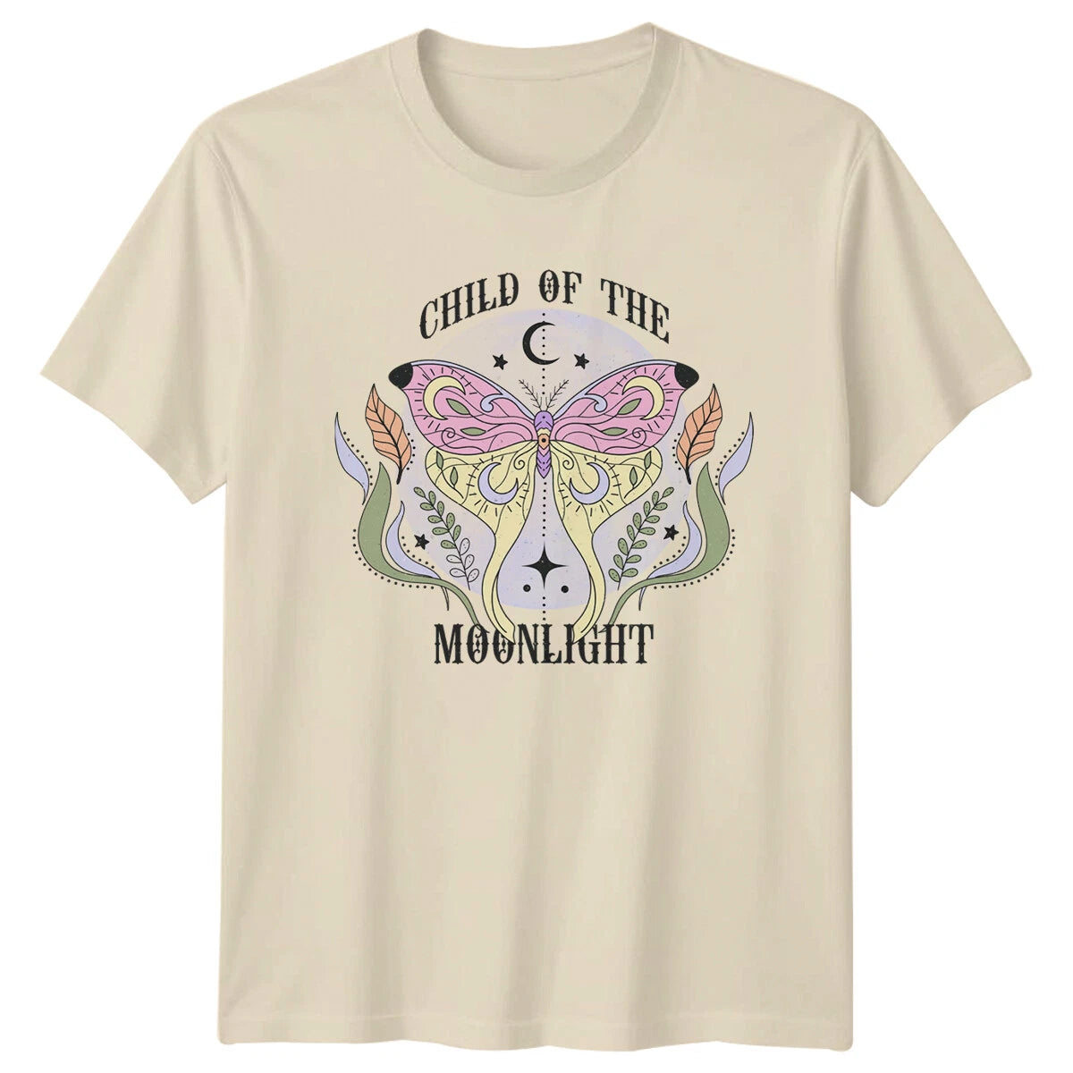 Child Of The Moonlight Moth Celestial Boho Magic Women Men T-Shirt