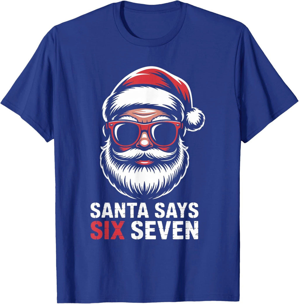 Meme Funny Six Seven Christmas 6 7 Meme Santa Unisex T-Shirt