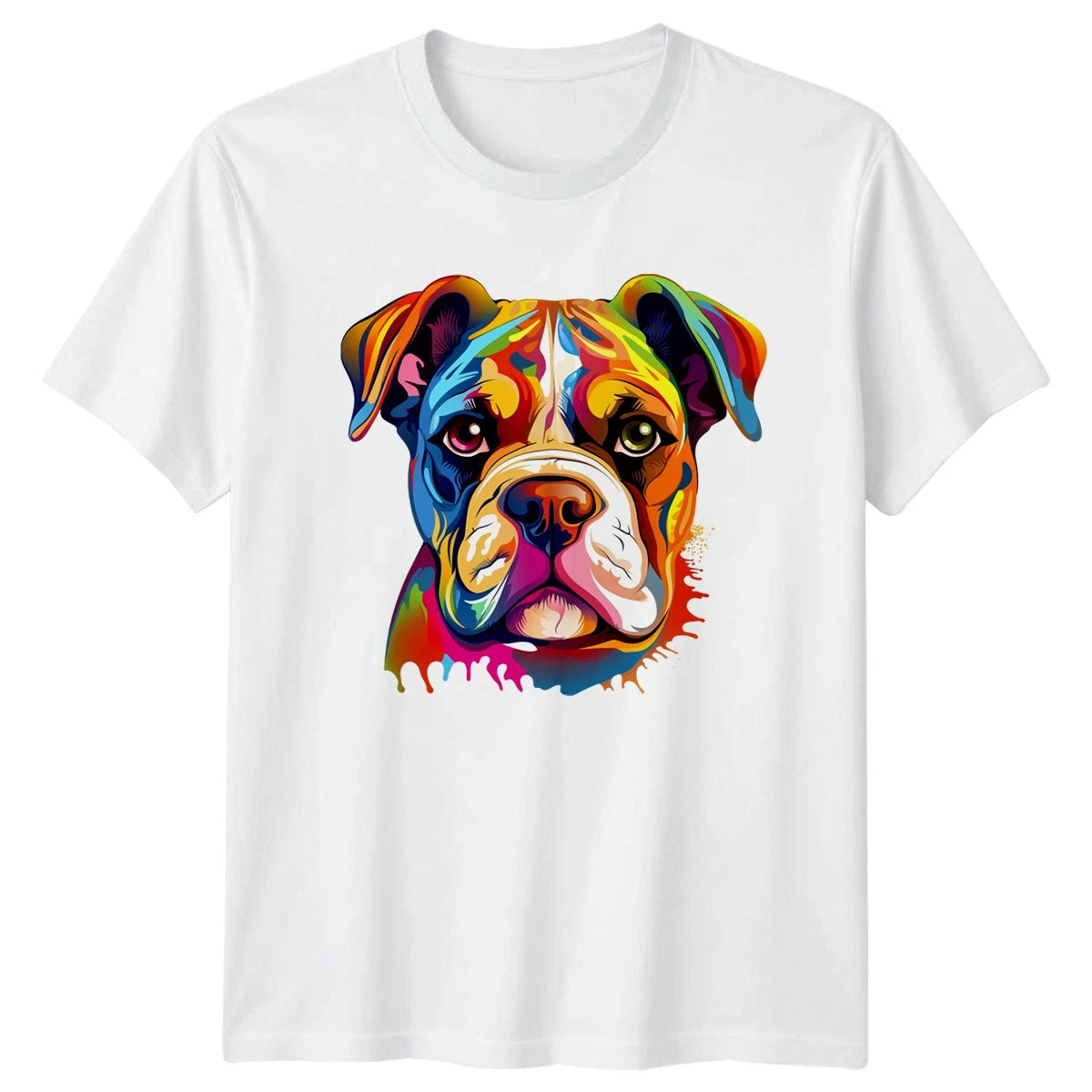 Colorful Boxer Dog T-Shirt Pet Lover Gift For Him And Her