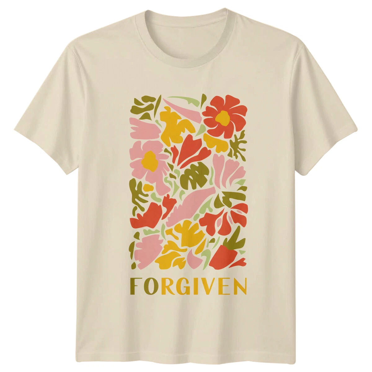 Forgiven Boho Floral Nature Lover Graphic T-Shirt