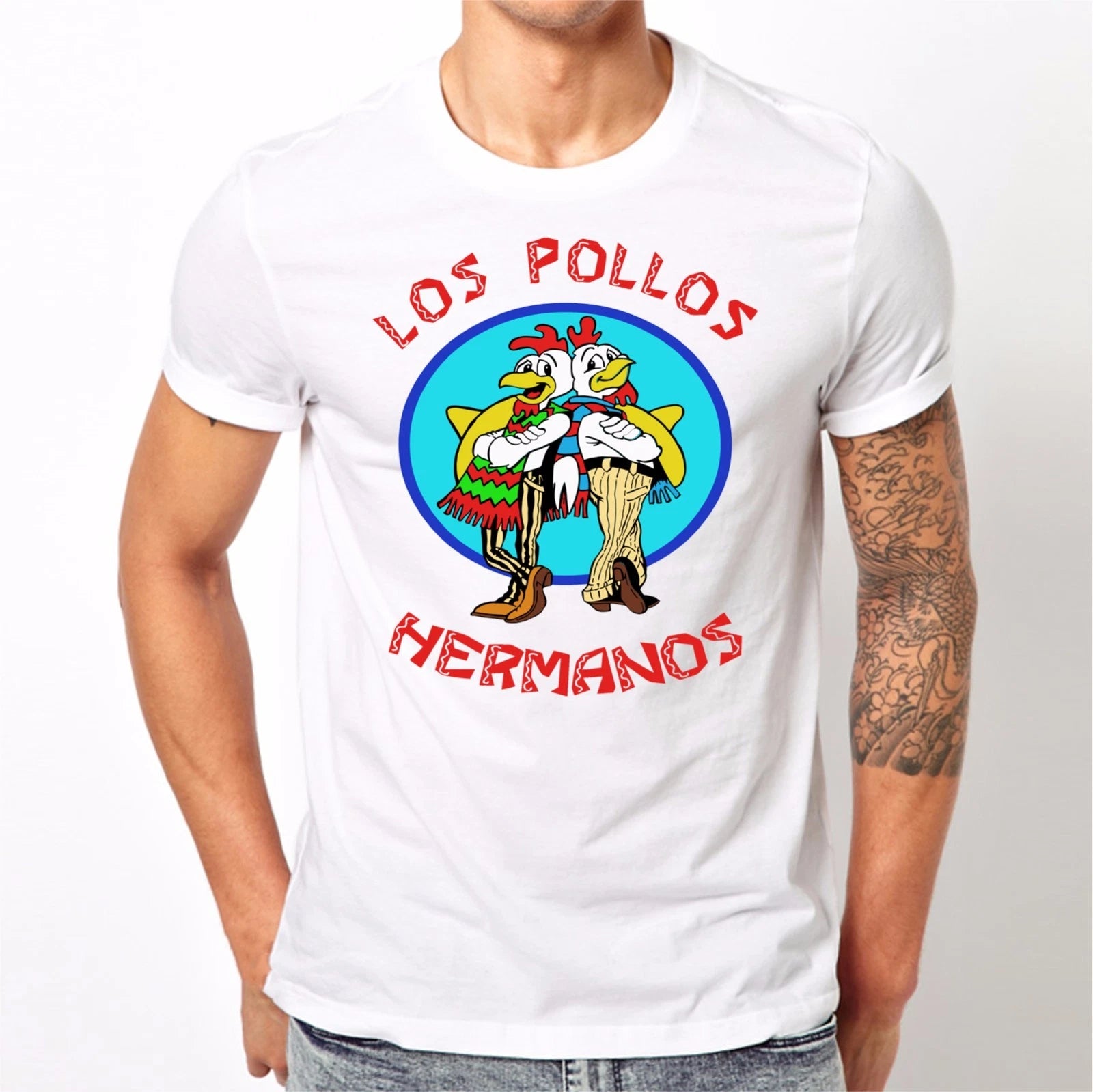 🔥 Los Pollos Hermanos Inspired Unisex T shirt Funny tv show fans fast food tee
