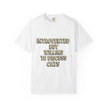 Introverted but Willing to Discuss Cats Funny Cat Lover Text Design
