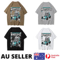 Mummyrace Driving A Go Kart Man Tee Clothing Graphic Kawaii Harajuku - AU Stock