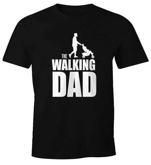 Mens T-Shirt The Walking Dad Dad Dad Gift Fun Shirt Moonworks®
