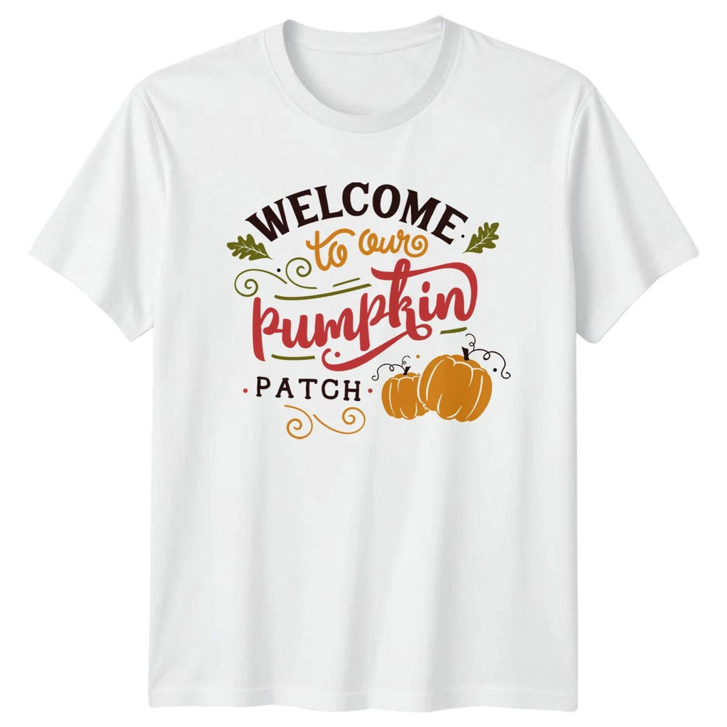 Welcome To Our Pumpkin Patch T-Shirt Fall Autumn Gift For Him And Her
