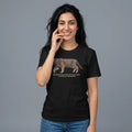 Cat Graphic Tee Funny Cat Lover Colonist History Humor Gildan Unisex Green Black
