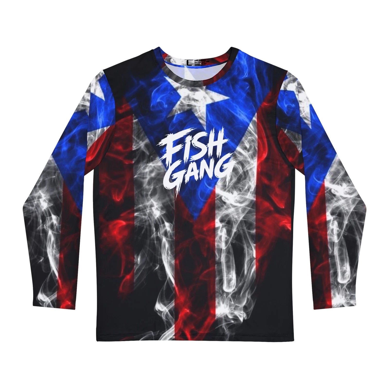 Men's Long Sleeve Shirt | Fish Gang | Puerto Rico | 100% Polyester