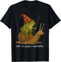 Whimsical Frog Wizard Off to Cause A Kerfuffle Meme Frog T-Shirt