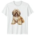 Shaggy Dog Portrait T-Shirt Pet Lover Gift For Him And Her