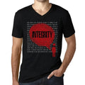 Men's Graphic T-Shirt V Neck Thoughts Integrity Eco-Friendly Limited Edition