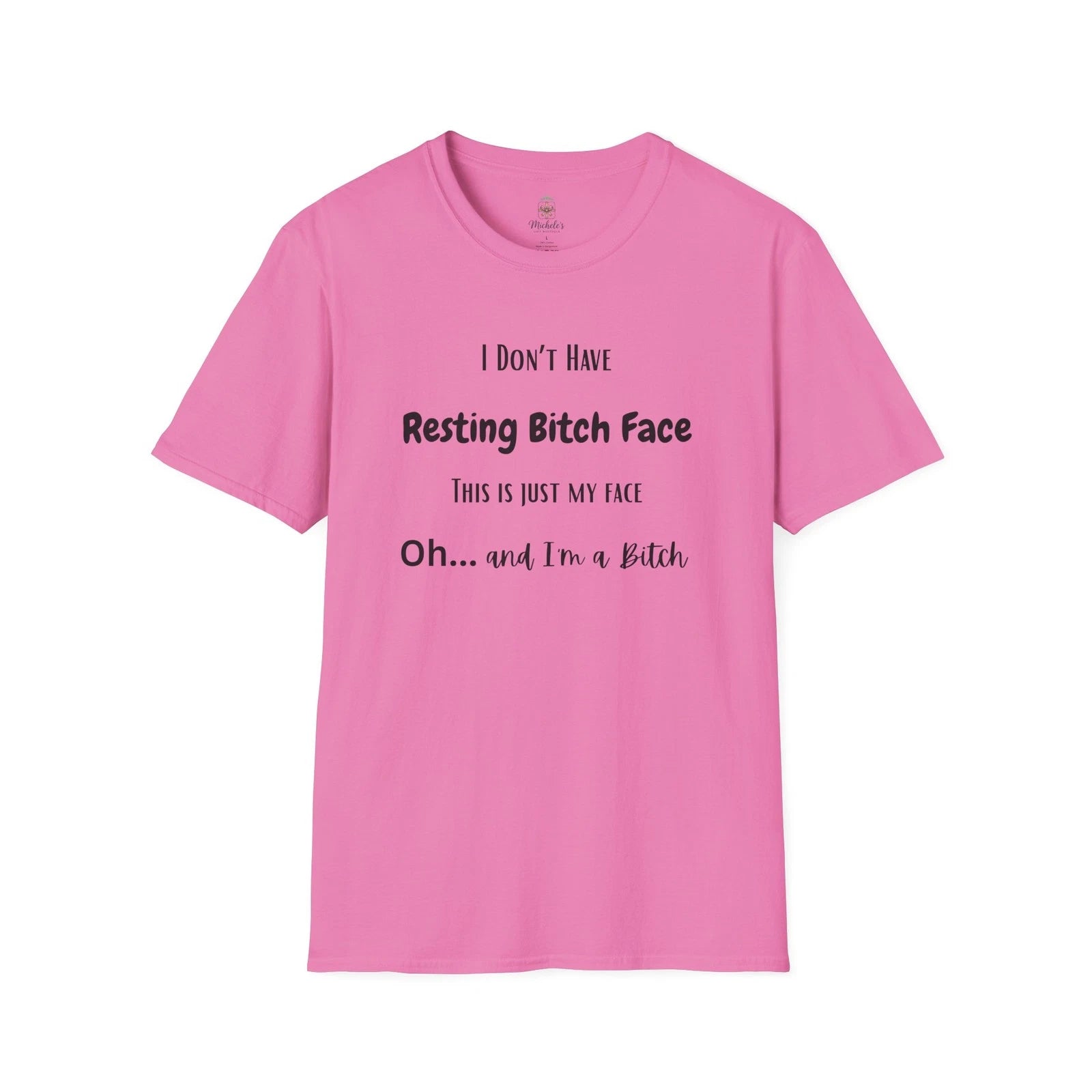 Resting Bitch Face T-Shirt | Funny Quote Tee, Sarcastic Shirt