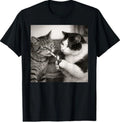Funny Smoking Cats Meme Humor Art T-Shirt