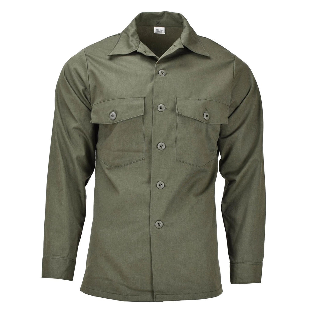 Original American army long sleeve tactical shirt olive fatigue military field