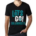 Men's Graphic T-Shirt V Neck Let's Go Columnists Eco-Friendly Limited Edition