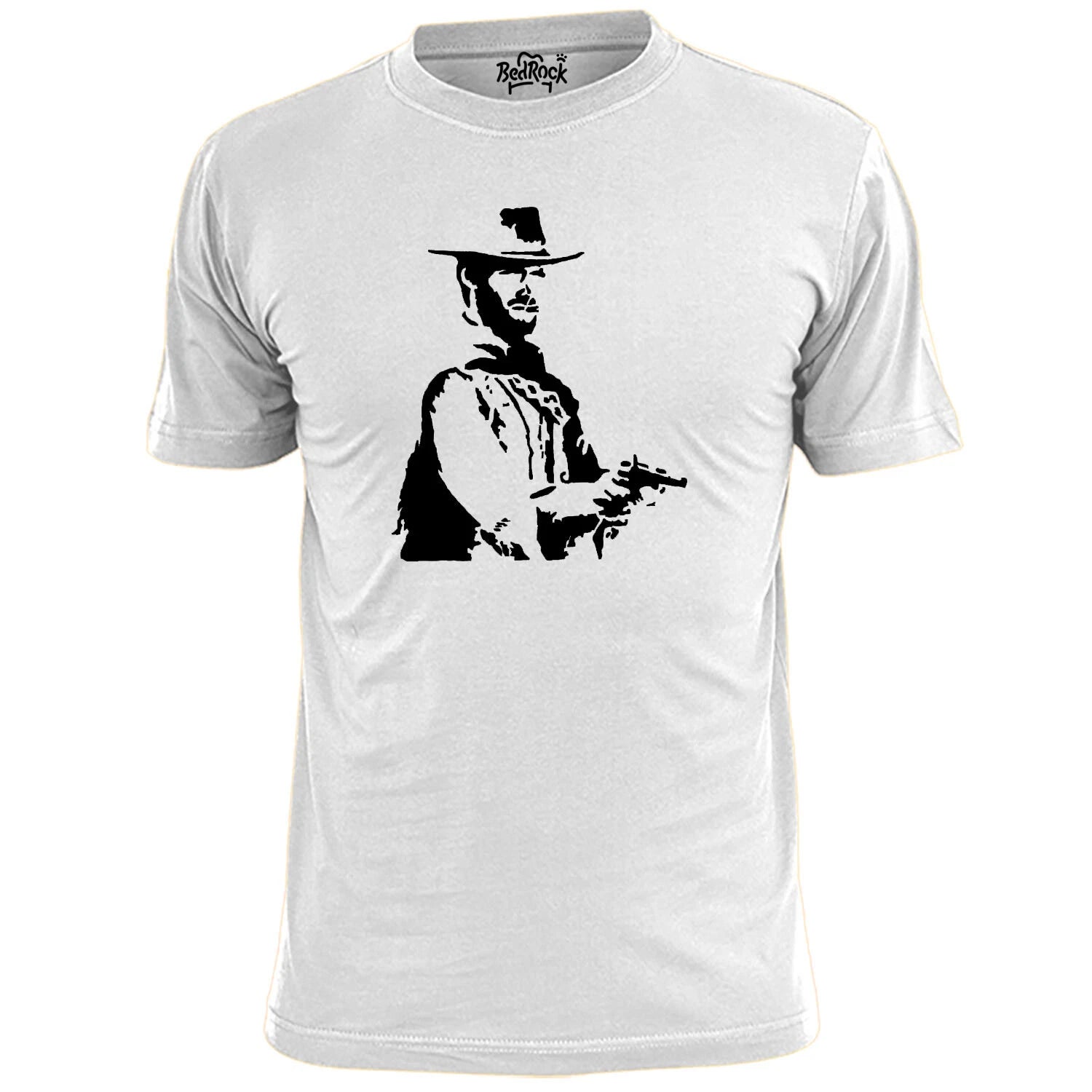 Mens Man With No Name (v3) Western Inspired T Shirt Clint Eastwood