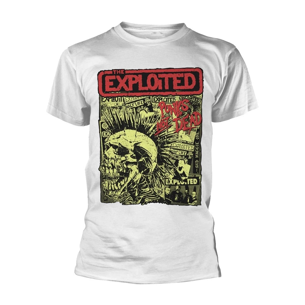 EXPLOITED, THE - PUNKS NOT DEAD (WHITE) WHITE T-Shirt X-Large