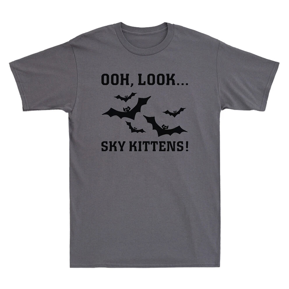Ooh Look Sky Kittens Funny Bats Lover Cute Novelty Men's Short Sleeve T-Shirt