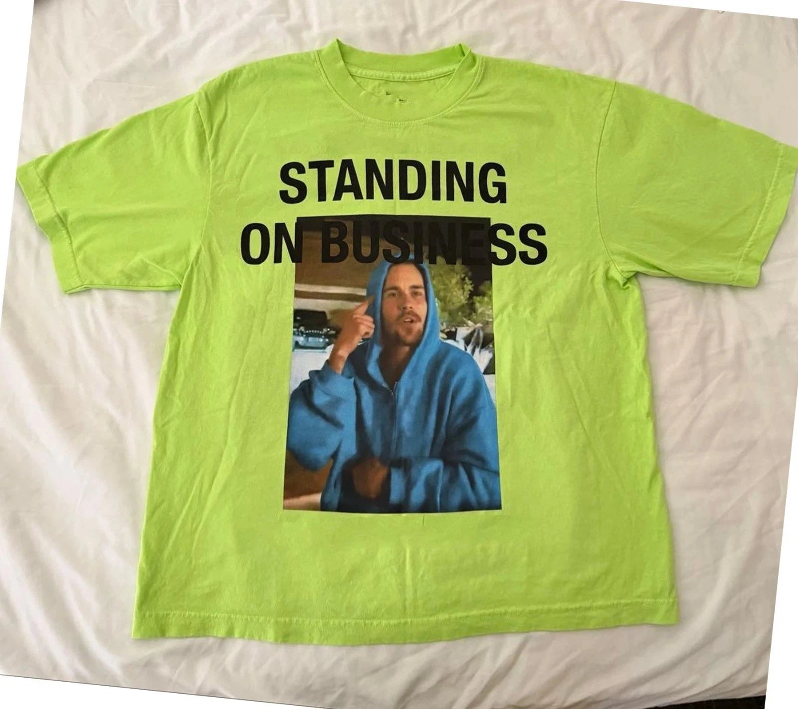 NEW - Justin Bieber Standing On Business Meme 2026 Merch reprint T-Shirt