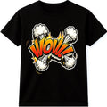 WOW Comic Graphic T Shirt Pop Art Explosion Cartoon Style Tee