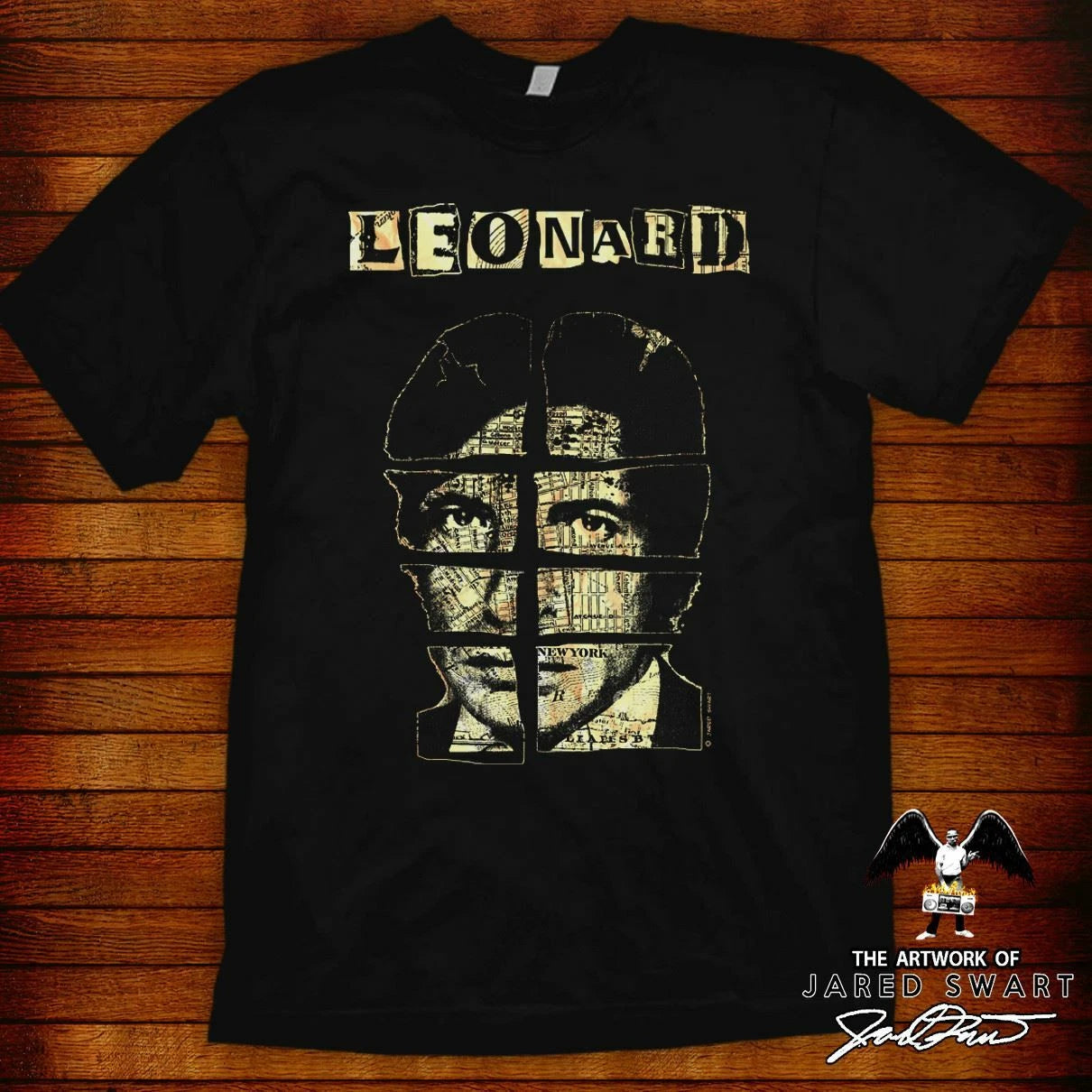 Leonard Cohen Designer T-shirt original artwork by Jared swart unisex & ladies