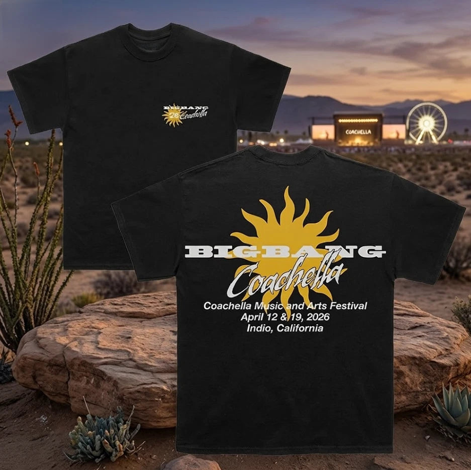 HOT NEW ITEM! Bigbang Sundaze Coachella 2026 Shirt Black All Size S-5XL