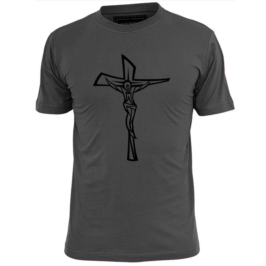 Mens Crucifix v2 T Shirt Religion Christianity Jesus Faith Belief God
