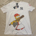 Lids X The Simpsons New York Yankees Homer Simpson Wonderbat T Shirt Size L