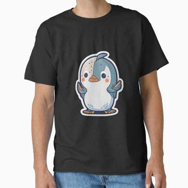 Chubby Penguin Cuteness: Kawaii Bliss Classic T-Shirt Made in US/AUS Size S-2XL