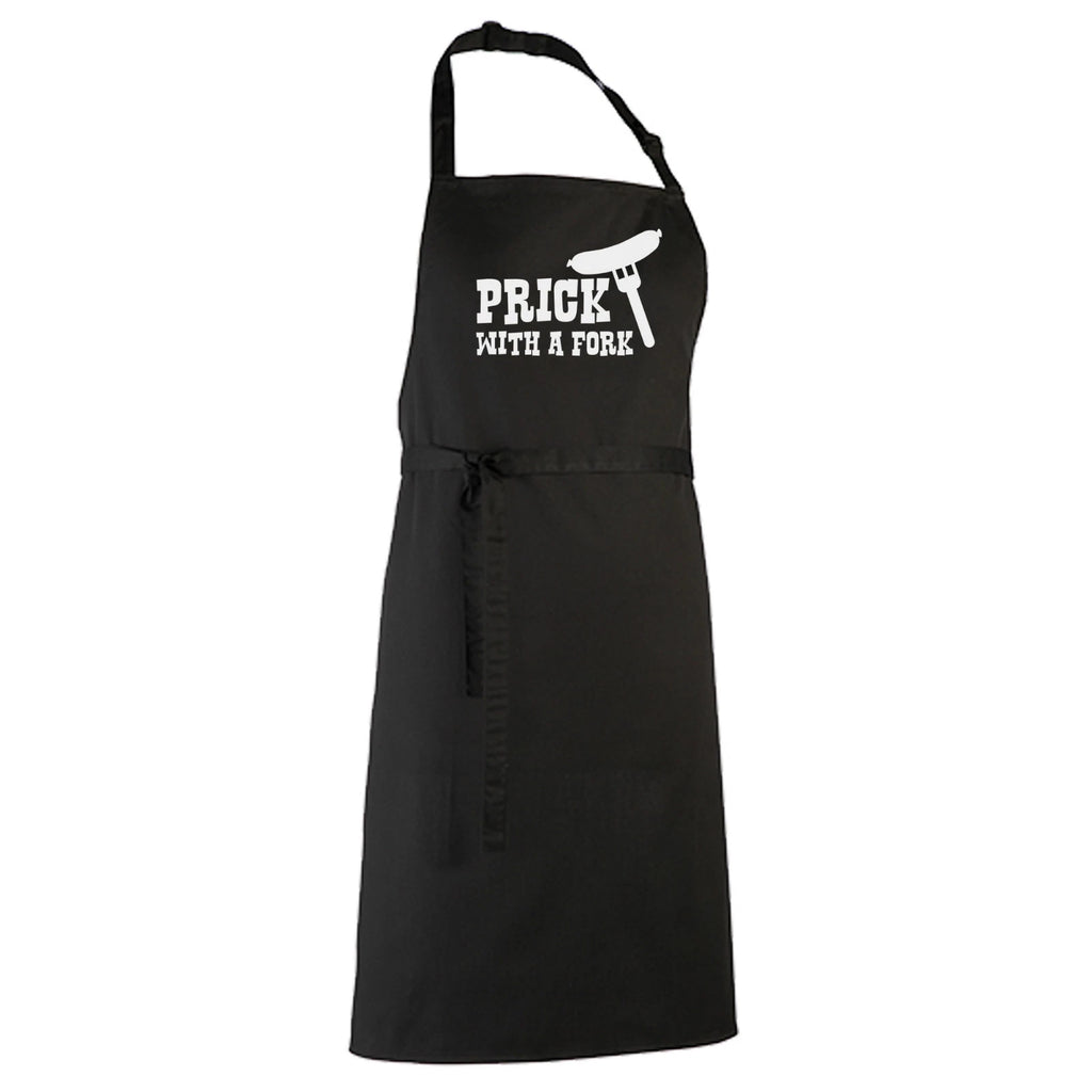 Prick With A Fork Apron Funny Fathers Day Joke Chef Dad Gift Novelty BBQ Present
