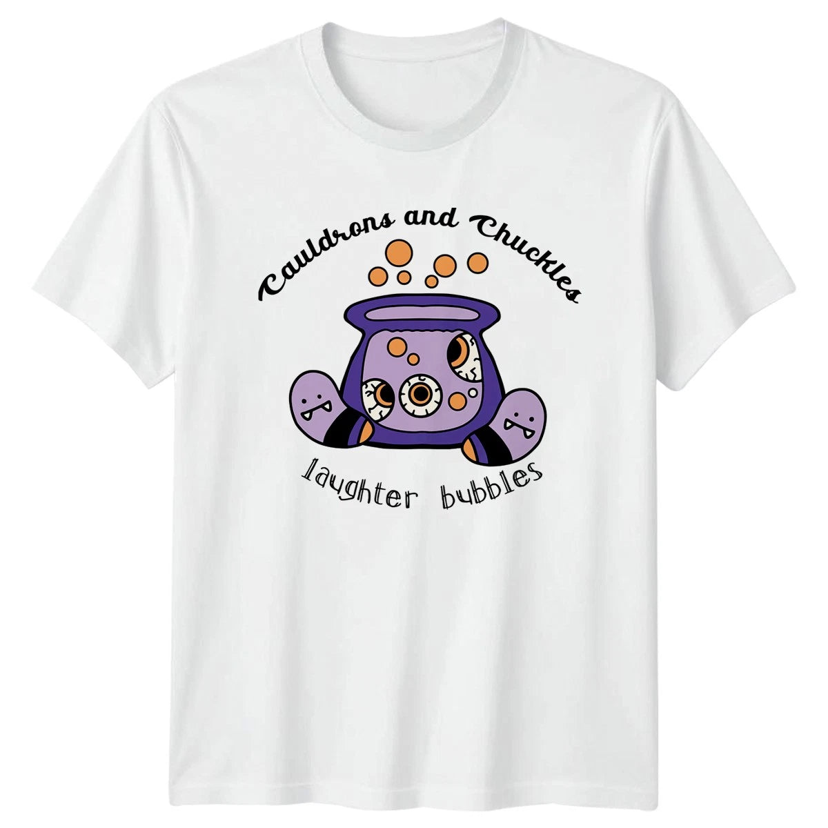 Cauldrons And Chuckles Laughter Bubbles T-Shirt Halloween Gift For Him And Her
