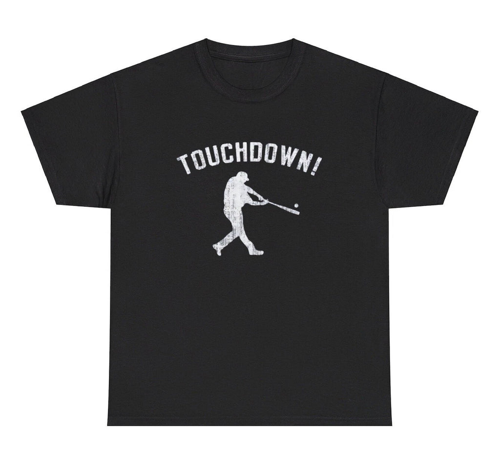 Touchdown Homerun Baseball T Shirt Silly Y2K Dumb Graphic Gen Z Humor Tee