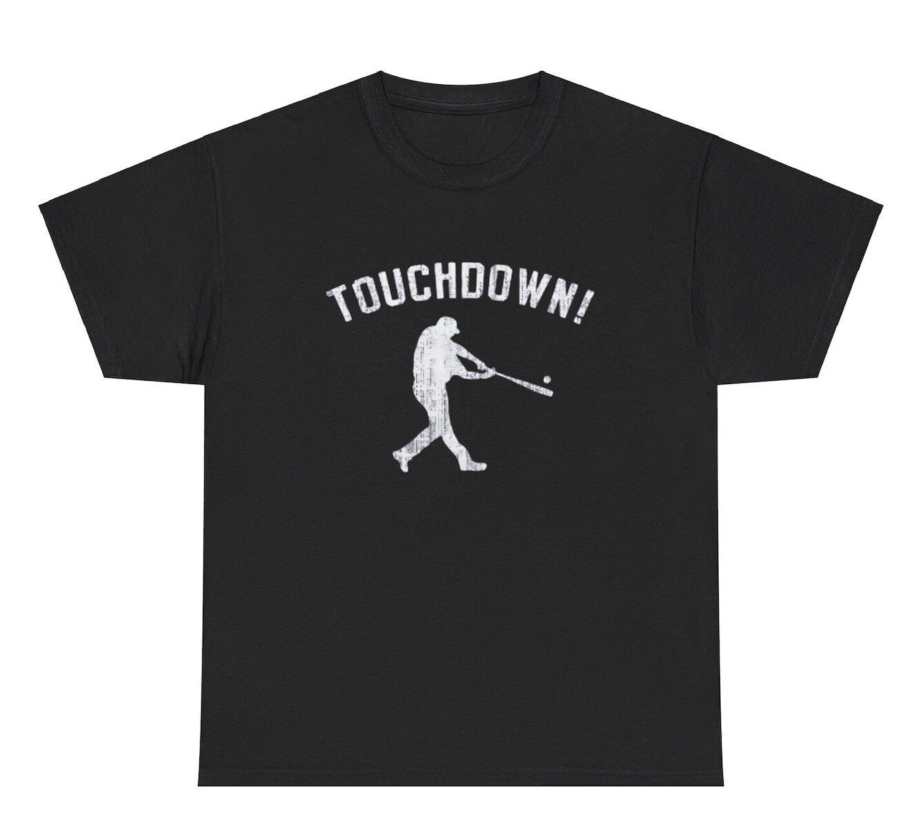 Touchdown Homerun Baseball T Shirt Silly Y2K Dumb Graphic Gen Z Humor Tee