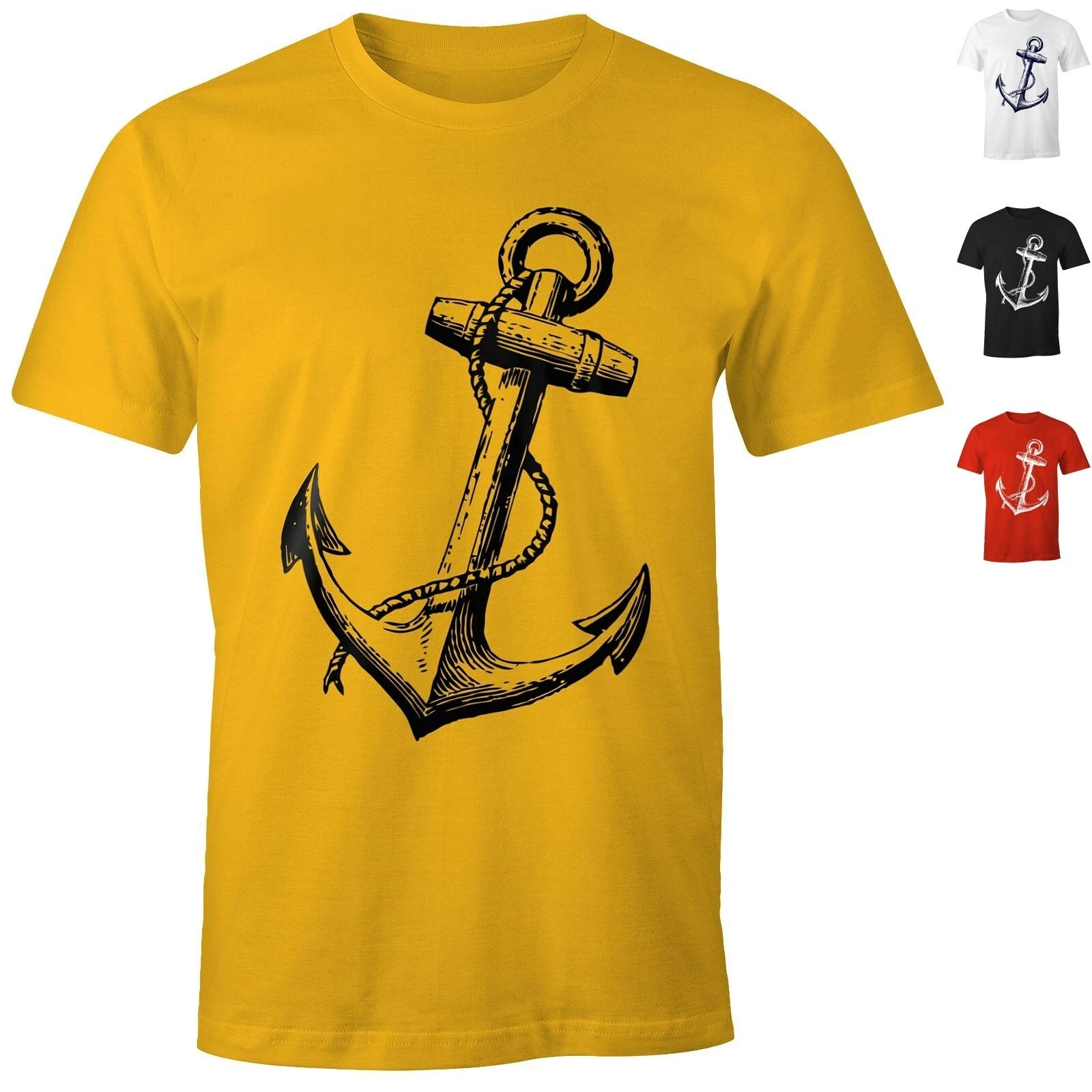 Men's T-Shirt - Anchor Slant V3 - Comfort Fit MoonWorks®