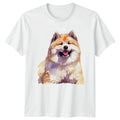 Akita T-Shirt Dog Lover Pet Portrait Gift For Him And Her