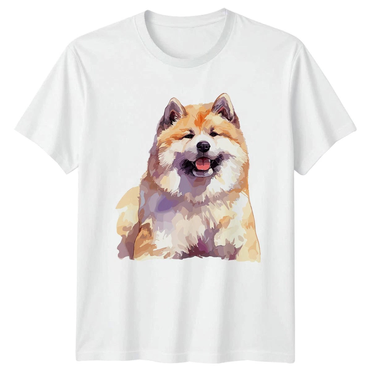 Akita T-Shirt Dog Lover Pet Portrait Gift For Him And Her