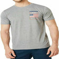 Oakley Men Tee T Shirt Grey Cotton Texas Theme USA FLAG Zy8 Size M