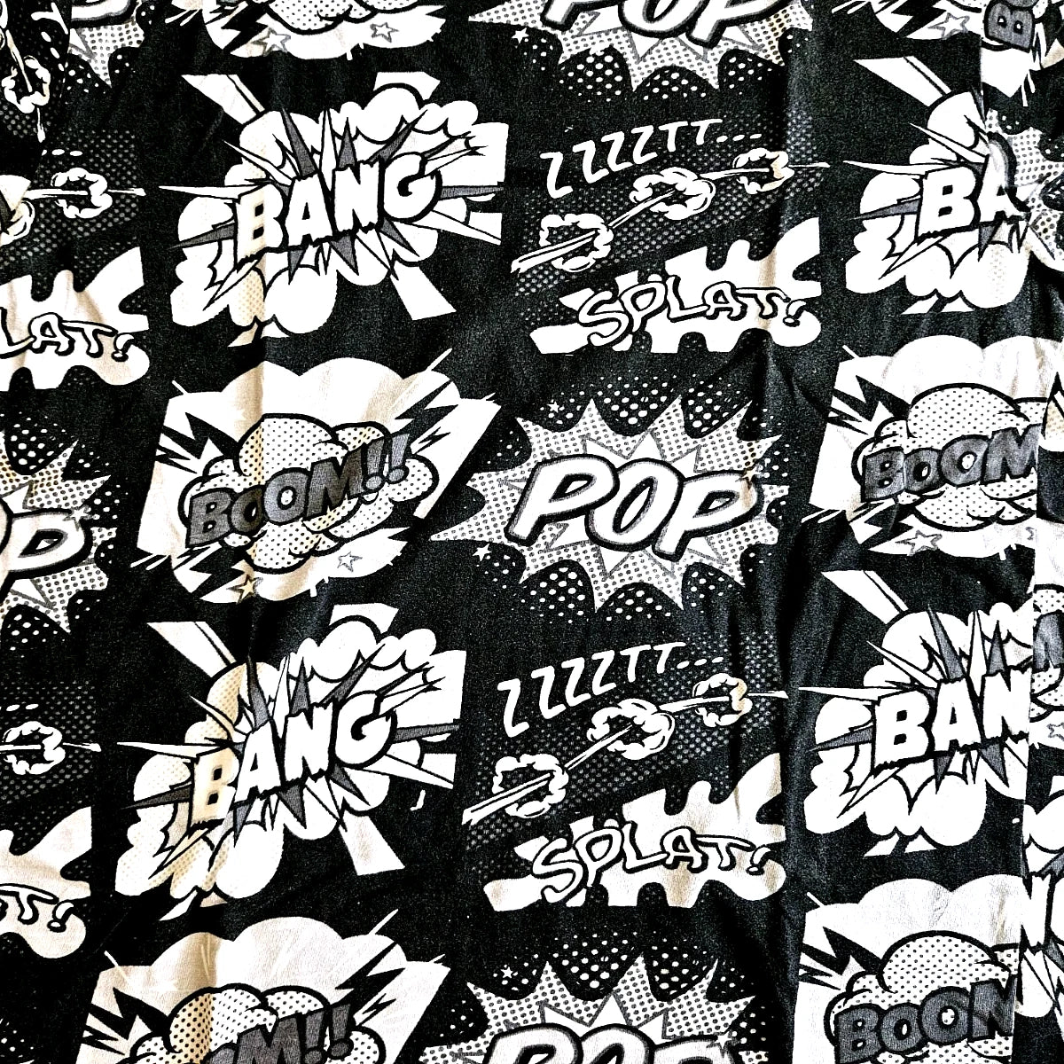Pop Art Print Comic Action Streetwear AOP T Shirt Size Large