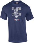Because I was inverted - top gun 80's retro t-shirt