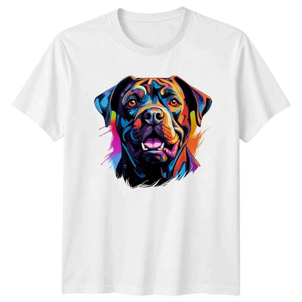 Colorful Rottweiler Face T-Shirt Rottweiler Dogs Gift For Him And Her