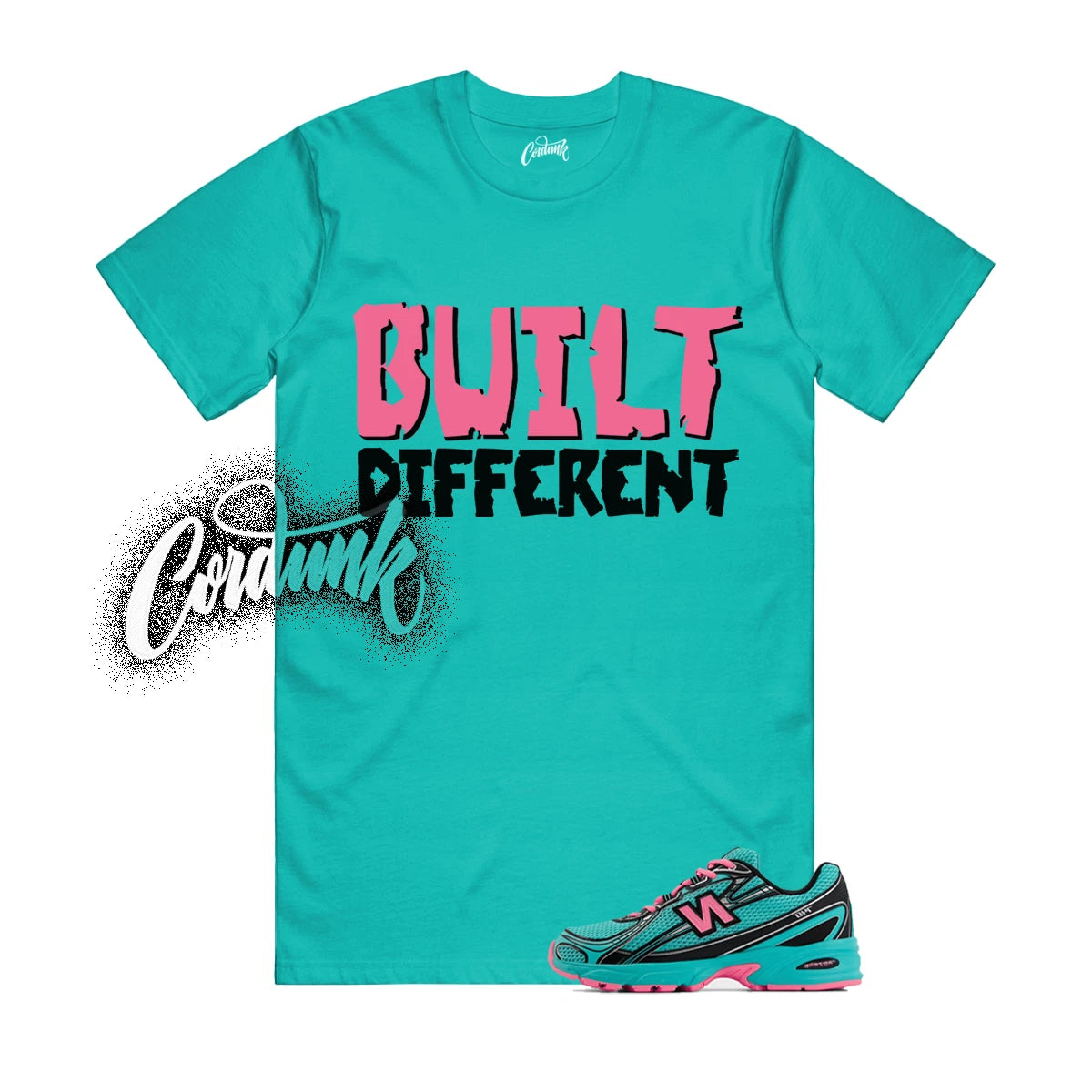 740 V2 Cyber Jade Black Pink South Beach T Shirt Match Match BUILT