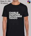 Charlie Uniform Cool Novelty Funny Rude Fit T-Shirt Top TShirt Tee for Men