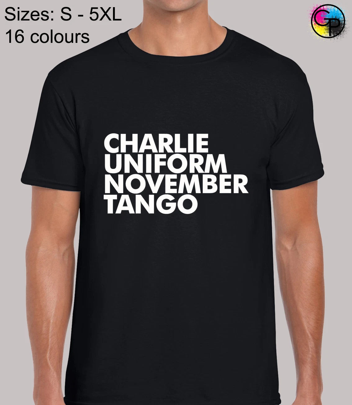 Charlie Uniform Cool Novelty Funny Rude Fit T-Shirt Top TShirt Tee for Men