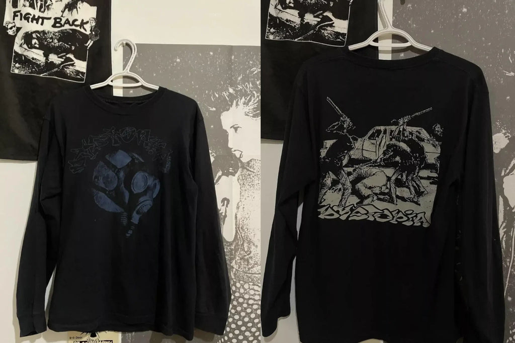 Vintage dystopia punk band long sleeve shirt