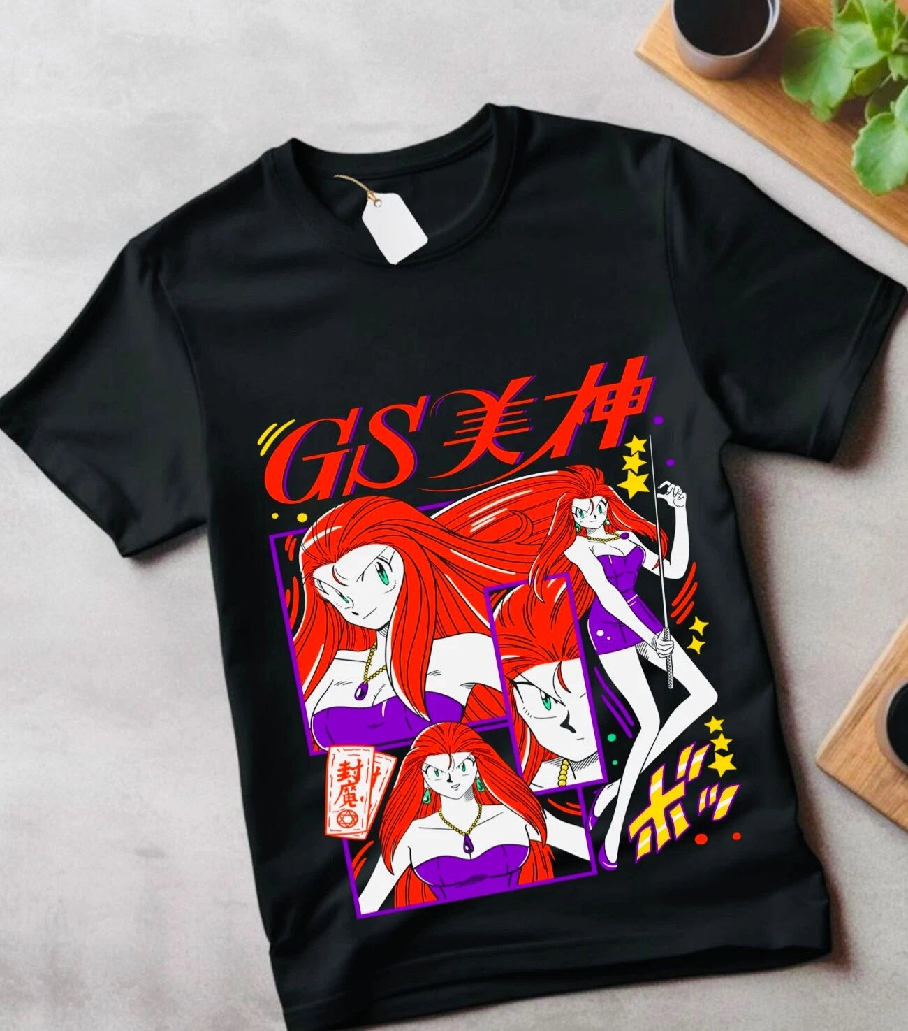 Ghost Sweeper Mikami shirt Vintage 90 Anime Kawaii Girl Gift Shirt kids clothes