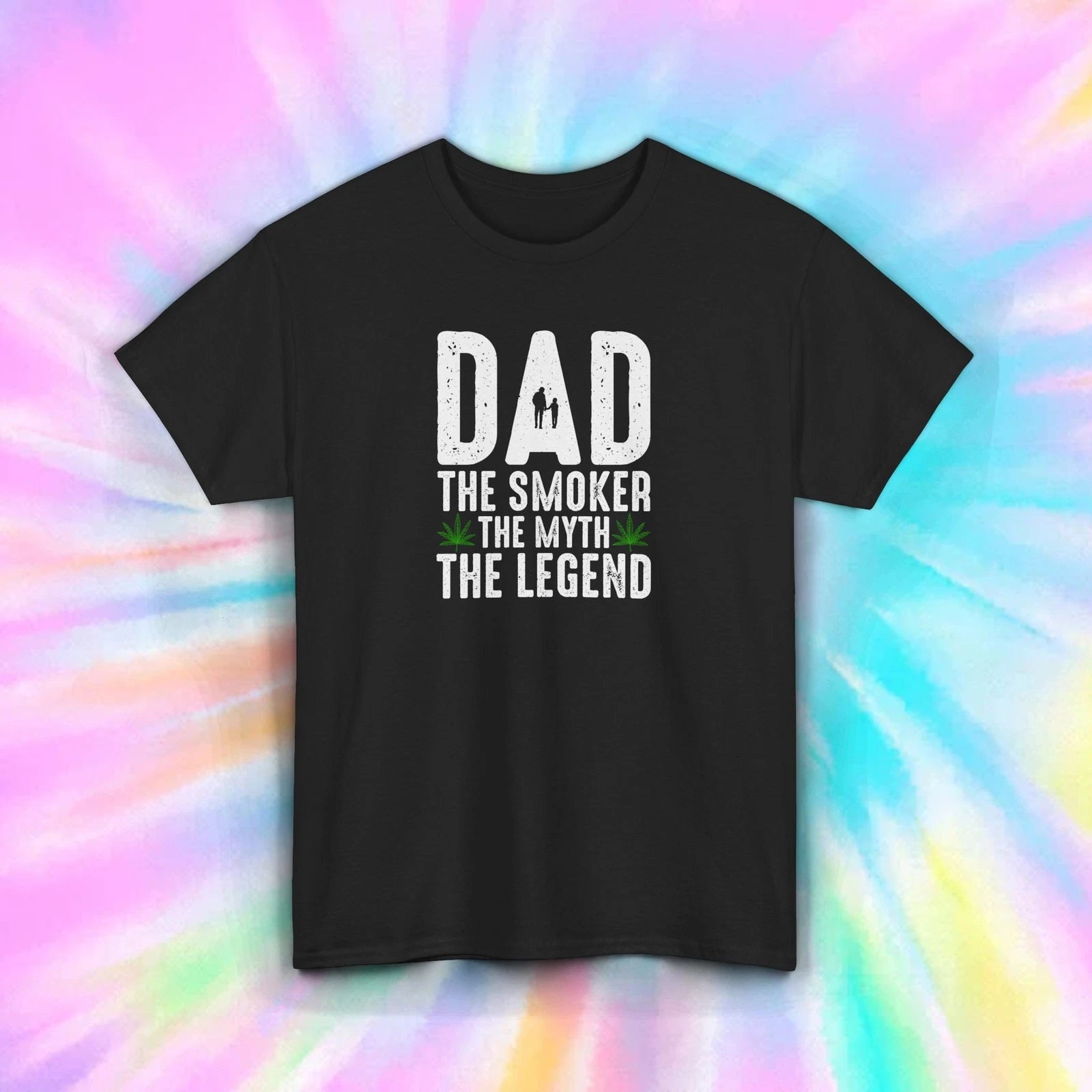 Funny Dad Shirt The Smoker The Myth The Legend Cannabis Weed Gift S-5XL
