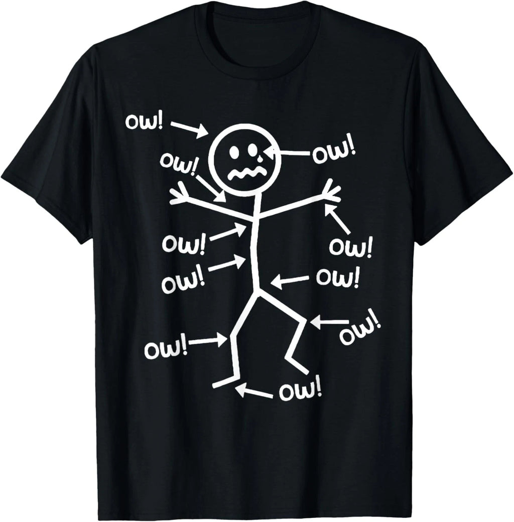Ow Ow Ow Funny Scream Character Graphic Tee Unisex T-Shirt