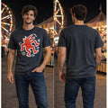 Keith Haring Red Dancing Dog Black T Shirt Men’s Medium 38-40